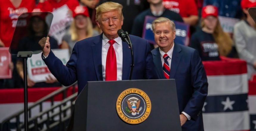 Global dignitaries, U.S. leaders gather as President Trump eulogizes late Senator Lindsey Graham in Nation’s Capital